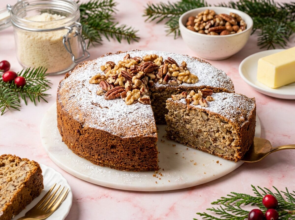 Keto Christmas Cake - Keto dinner recipe with 5.3g net carbs. Low carb ketogenic dinner meal.