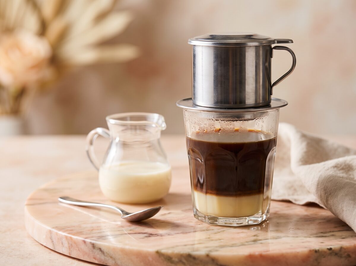 Keto Vietnamese Coffee Cà Phê Sữa Đá - Keto dinner recipe with 1.4g net carbs. Low carb ketogenic dinner meal.